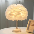 Load image into Gallery viewer, Feather Table Lamp: Romantic Ambience Light
