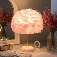 Load image into Gallery viewer, Feather Table Lamp: Romantic Ambience Light
