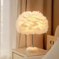 Load image into Gallery viewer, Feather Table Lamp: Romantic Ambience Light
