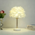 Load image into Gallery viewer, Feather Table Lamp: Romantic Ambience Light
