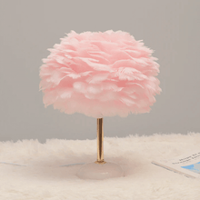 Feather Table Lamp: Romantic Ambience Light