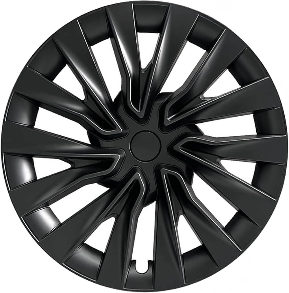 BOVECS 18" Turbine Aero Wheel Covers Compatible with Tesla Model 3 (2024–2025) – Full Coverage Hubcaps (Set of 4)