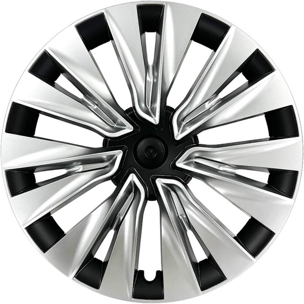 BOVECS 18" Turbine Aero Wheel Covers Compatible with Tesla Model 3 (2024–2025) – Full Coverage Hubcaps (Set of 4)