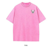 Custom Pet Portrait Embroidered SLEEVED T-Shirt