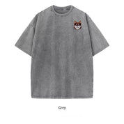 Custom Pet Portrait Embroidered SLEEVED T-Shirt