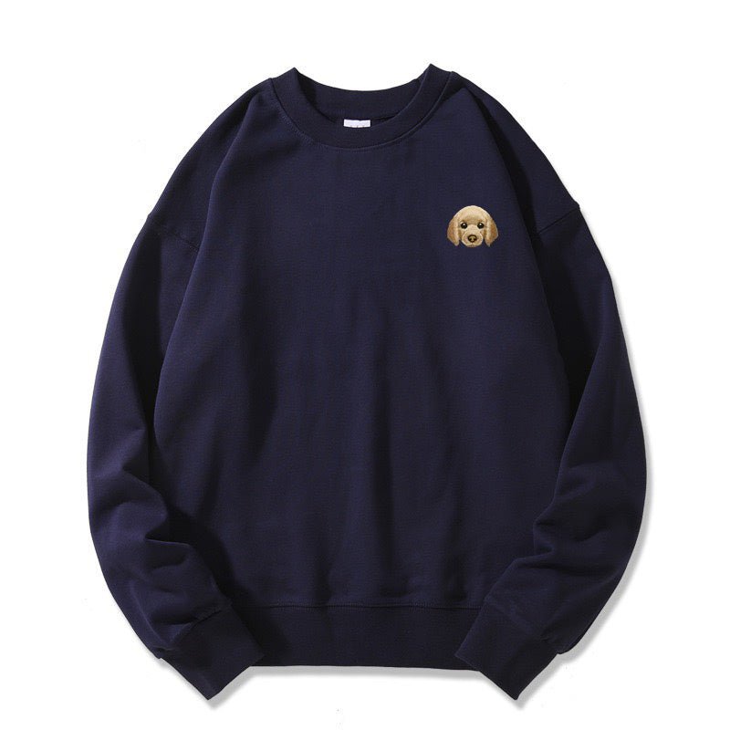 Custom Portrait Photo Embroidered Sweatshirt