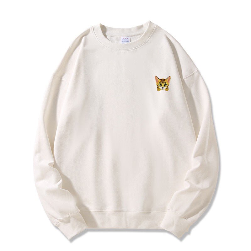 Custom Portrait Photo Embroidered Sweatshirt