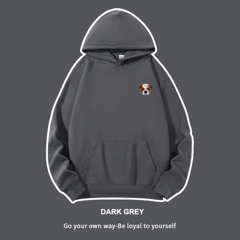 Custom Embroidered Pet Portrait Hoodie