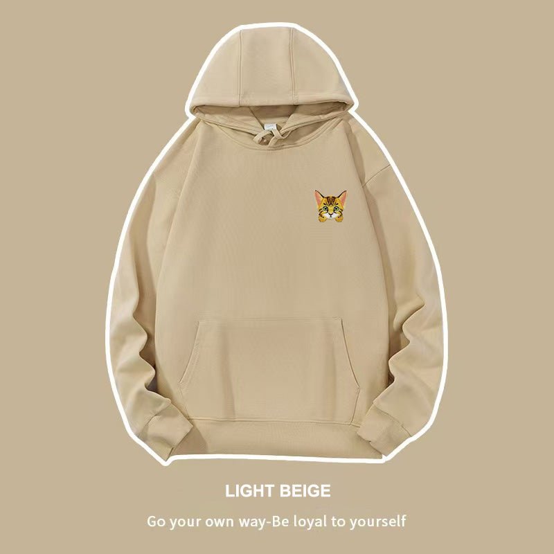 Custom Embroidered Pet Portrait Hoodie