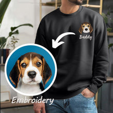 Custom Portrait Photo Embroidered Sweatshirt