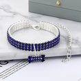 Load image into Gallery viewer, Pet collar with bling rhinestones
