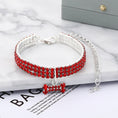 Load image into Gallery viewer, Pet collar with bling rhinestones
