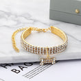 Load image into Gallery viewer, Pet collar with bling rhinestones
