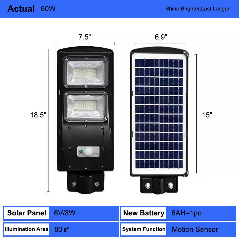 All-in-One Solar Street &amp; Landscape Light - Dusk-to-Dawn Smart Lighting Solution