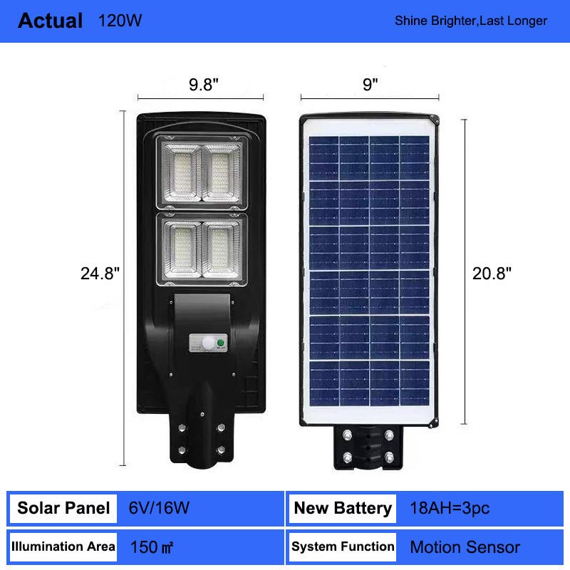 All-in-One Solar Street &amp; Landscape Light - Dusk-to-Dawn Smart Lighting Solution