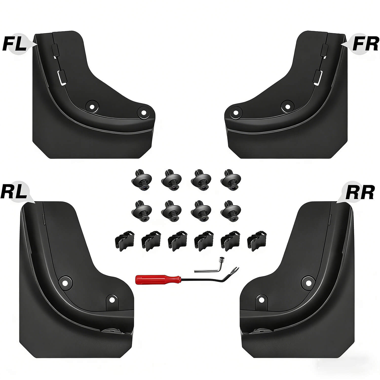 Upgrade TPE Mud Flaps Flexible Compatible for Model Y 2020-2026