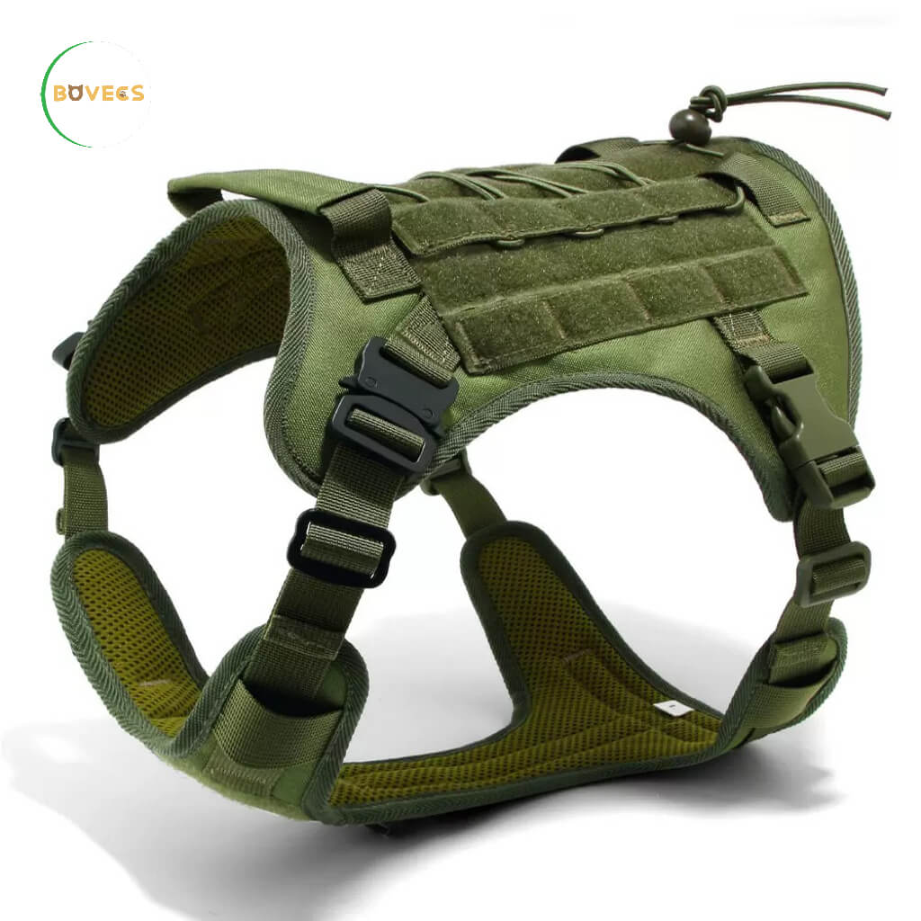 Tactical Anti Pull Dog Harness-Free custom ID PATCH