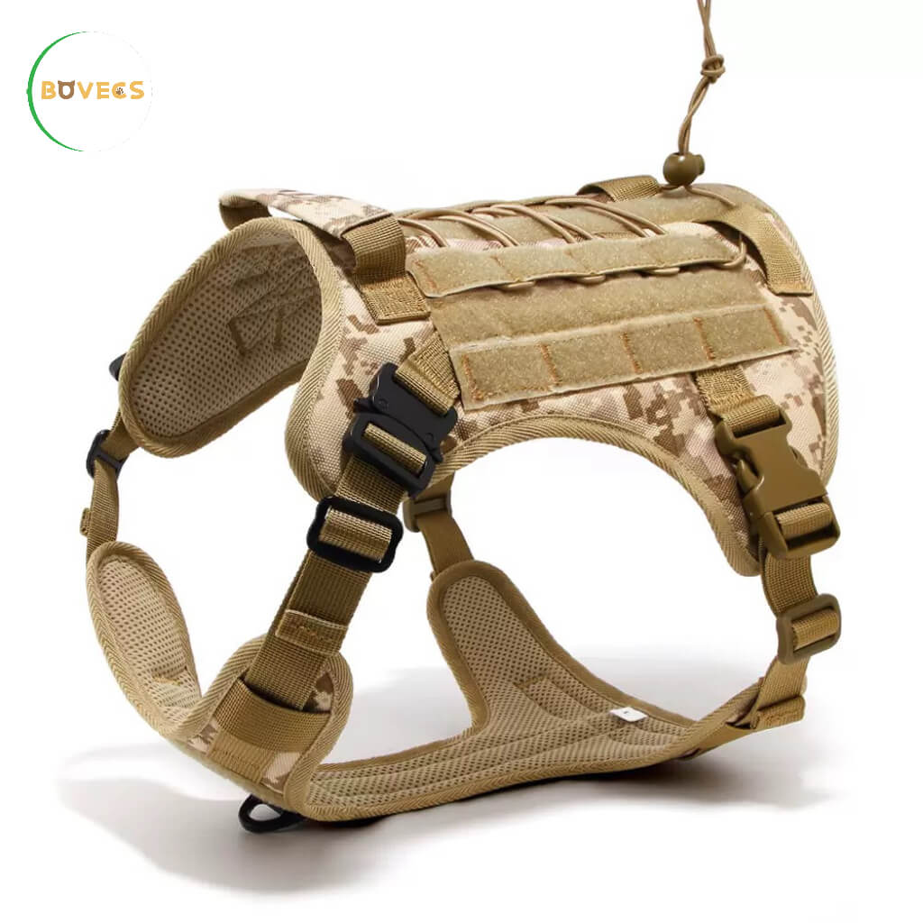 Tactical Anti Pull Dog Harness-Free custom ID PATCH