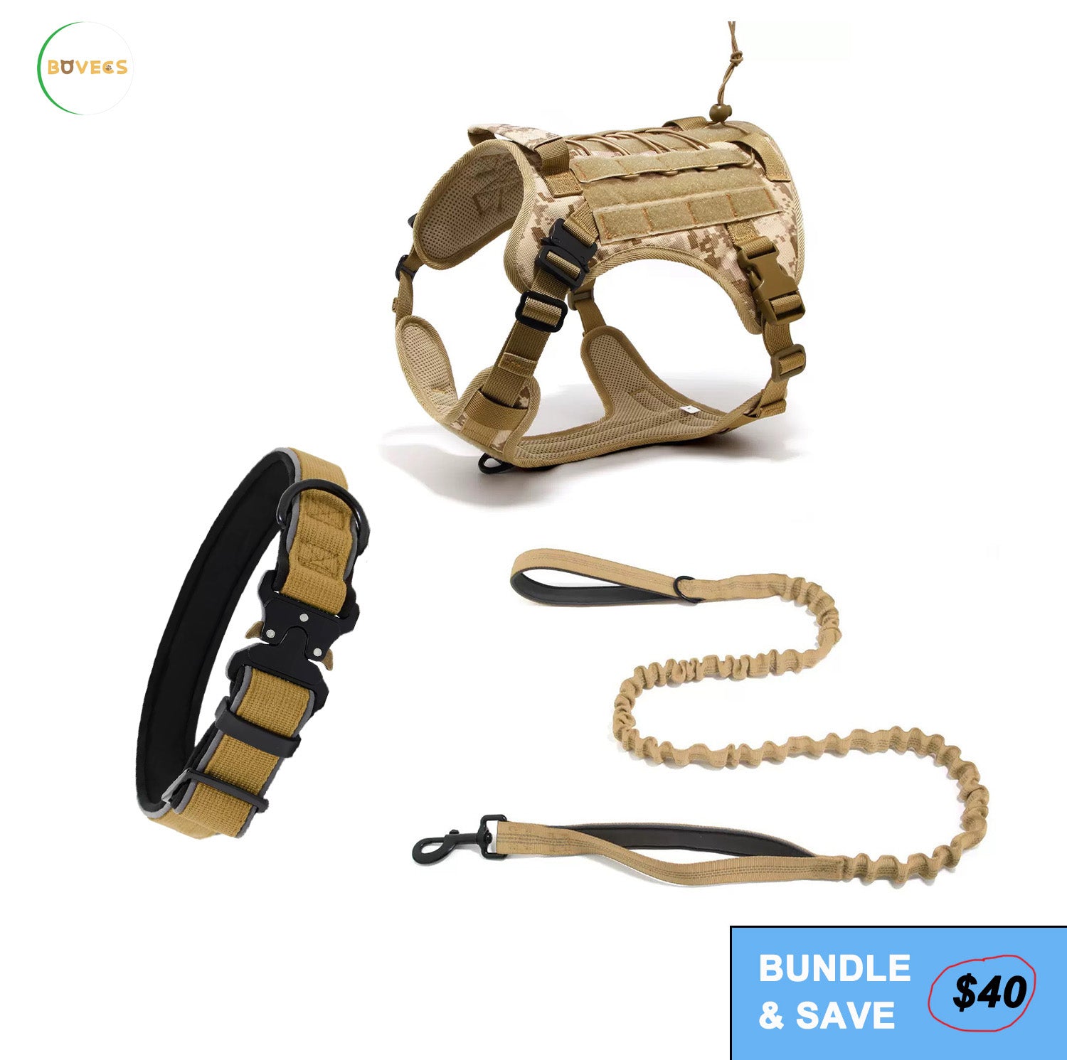 Tactical Anti Pull Dog Harness-Free custom ID PATCH
