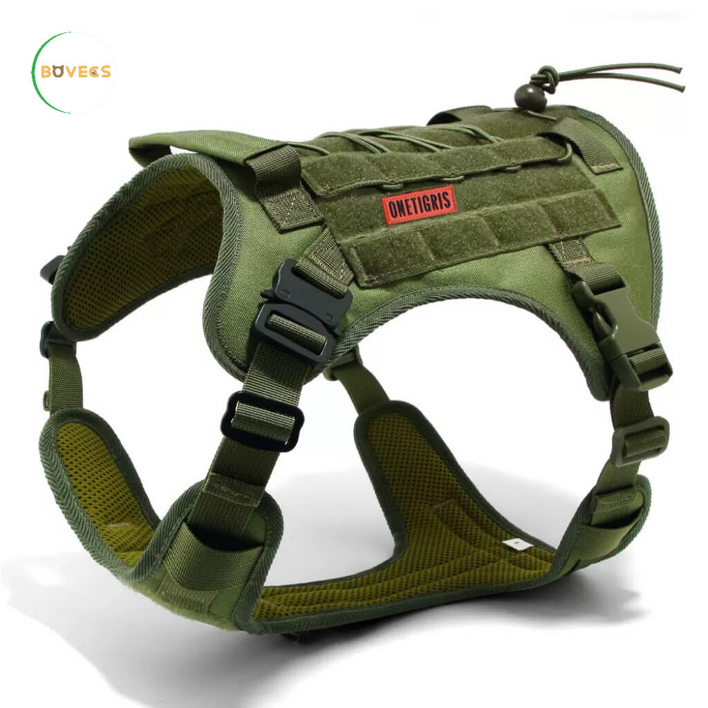 Tactical Anti Pull Dog Harness-Free custom ID PATCH