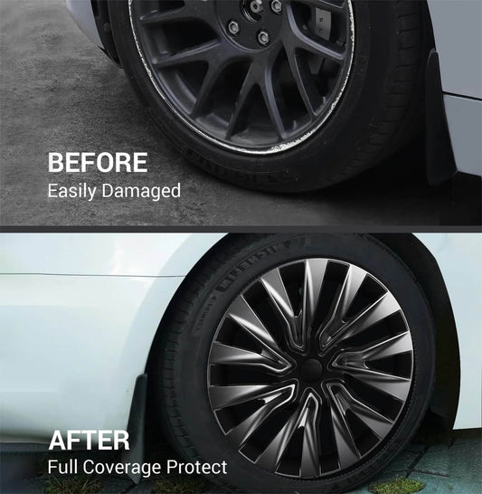 Tesla Model 3 Nova Wheel Covers Hubcaps 18 Inch Hub Caps for 2024 2025 Model 3 Highland Accessories (Set of 4)