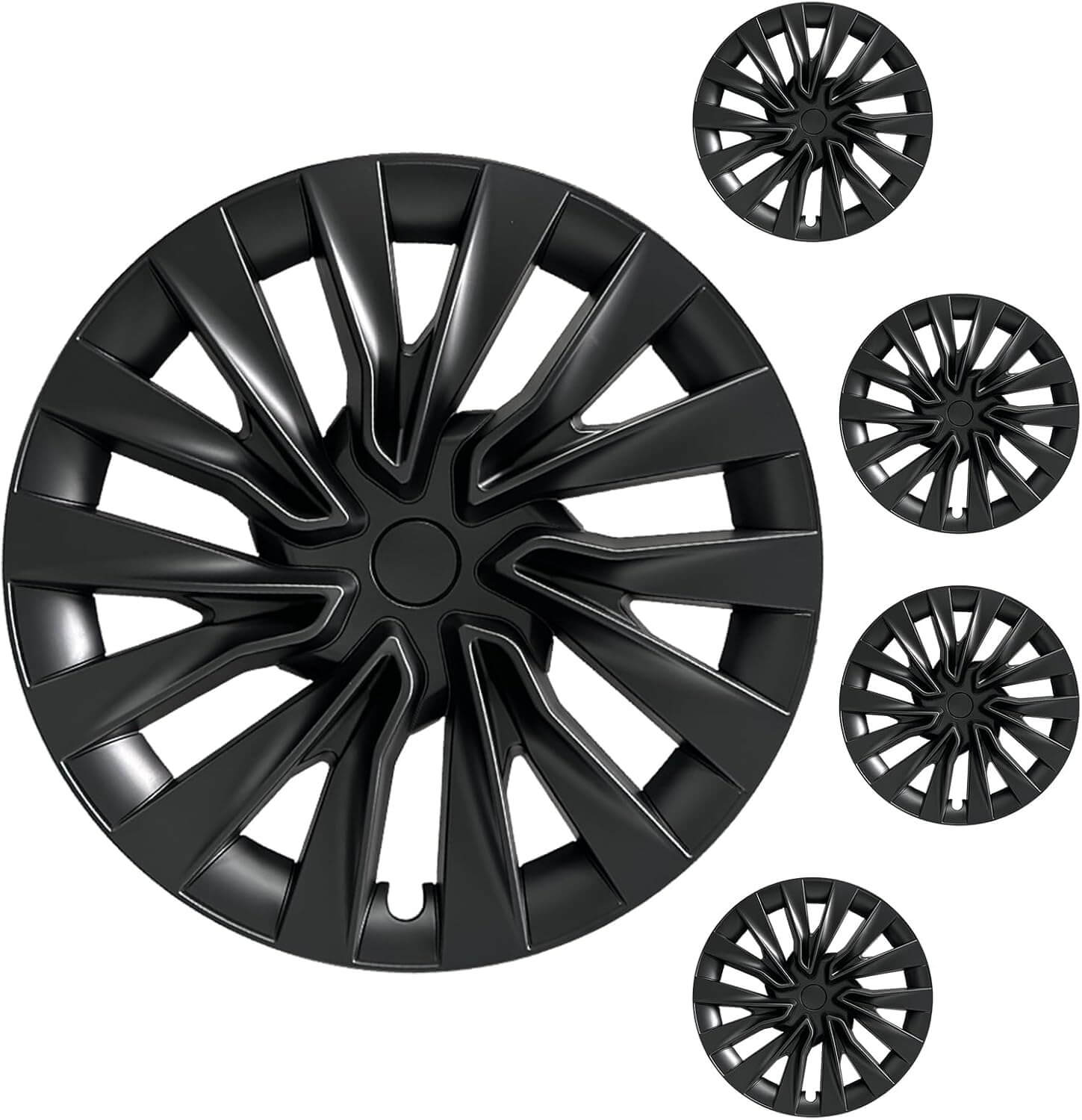 Tesla Model 3 Nova Wheel Covers Hubcaps 18 Inch Hub Caps for 2024 2025 Model 3 Highland Accessories (Set of 4)