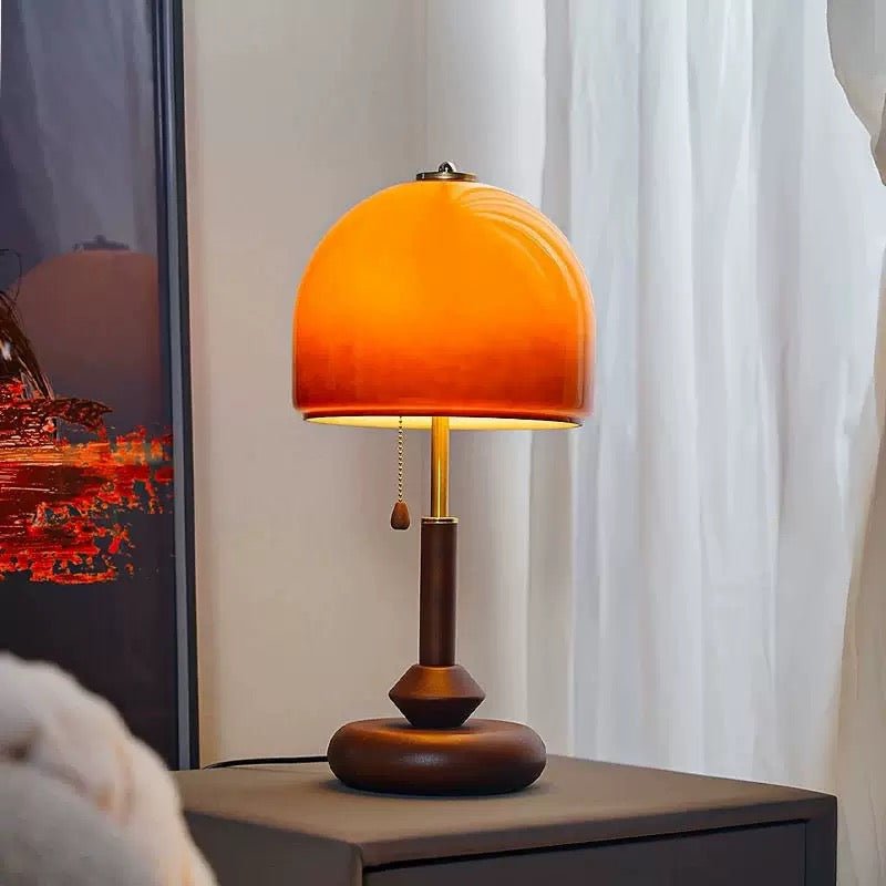 Vintage Glass Mushroom Table Lamp video review preview