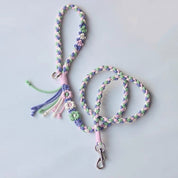 Hand woven pet leash and harness