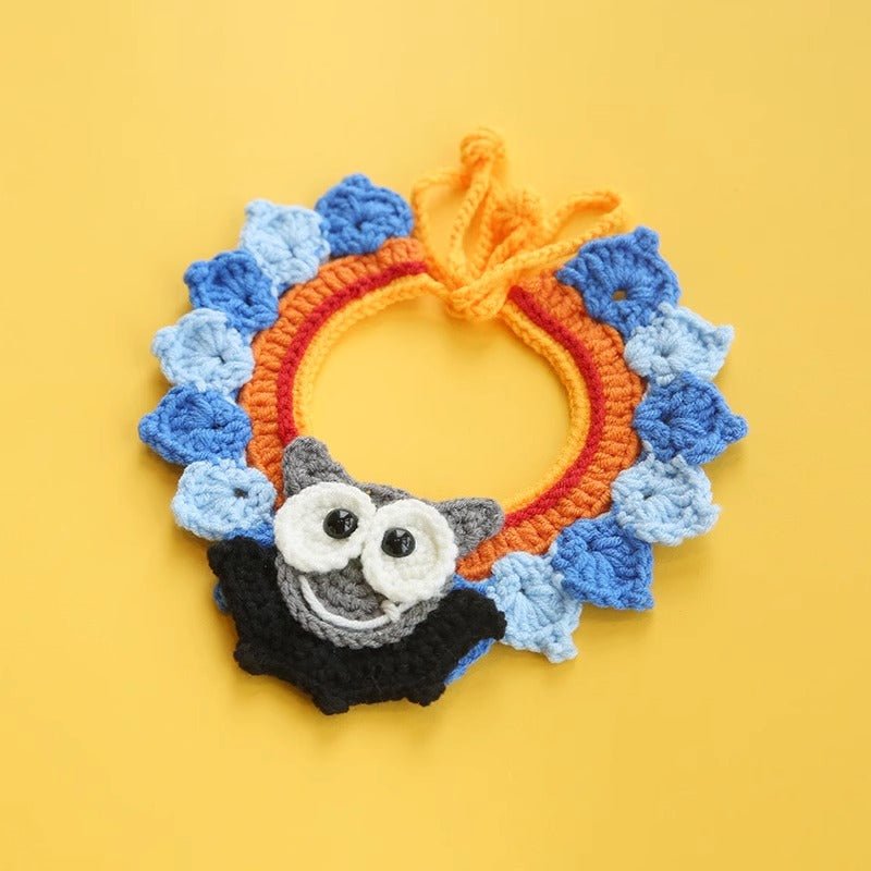 Halloween cat Costumes Halloween Witch Hat And Bib Scarf Set Pet Collar,Pumpkin Beret Hat