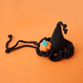 Load image into Gallery viewer, Halloween cat Costumes Halloween Witch Hat And Bib Scarf Set Pet Collar,Pumpkin Beret Hat
