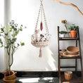 Load image into Gallery viewer, Handmade Boho Macrame Cat Hammock Hanging Cat Bed
