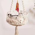Load image into Gallery viewer, Handmade Boho Macrame Cat Hammock Hanging Cat Bed
