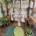 Load image into Gallery viewer, Handmade Boho Macrame Cat Hammock Hanging Cat Bed
