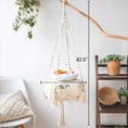Load image into Gallery viewer, Handmade Boho Macrame Cat Hammock Hanging Cat Bed
