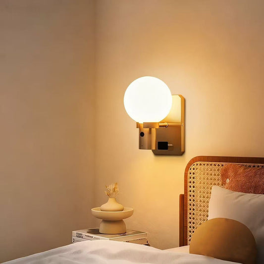 Spherical LED Wireless Wall Lamp