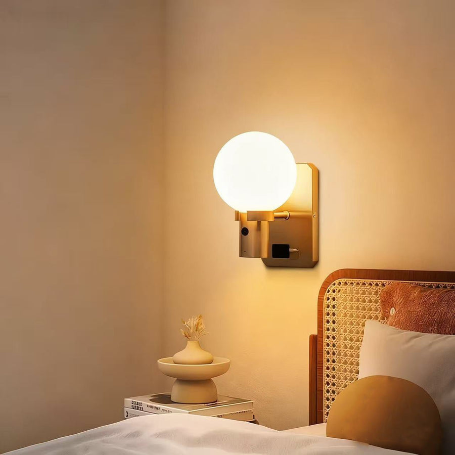 Spherical LED Wireless Wall Lamp video review preview