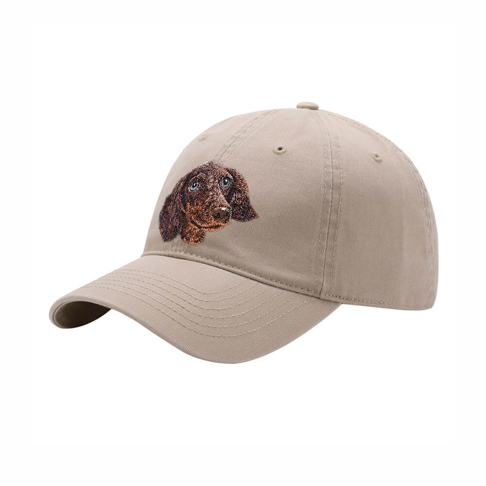 Custom Lifelike Dog Breed Embroidered Baseball Cap - 100% Premium Cotton Dad Hat
