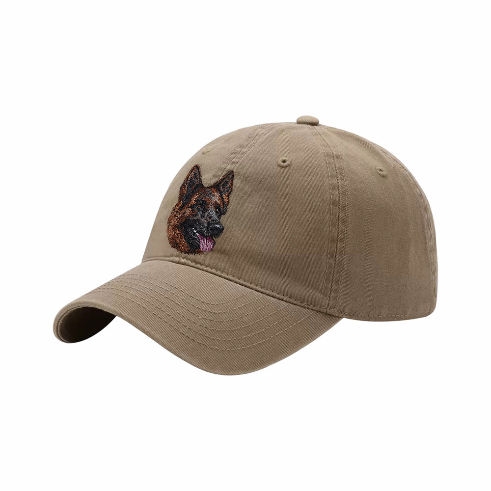 Custom Lifelike Dog Breed Embroidered Baseball Cap - 100% Premium Cotton Dad Hat