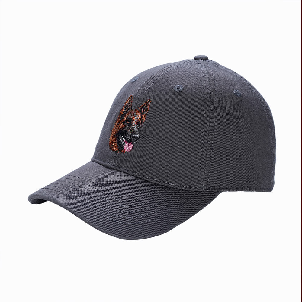 Custom Lifelike Dog Breed Embroidered Baseball Cap - 100% Premium Cotton Dad Hat