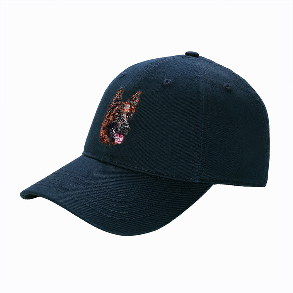 Custom Lifelike Dog Breed Embroidered Baseball Cap - 100% Premium Cotton Dad Hat