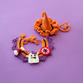 Load image into Gallery viewer, Halloween cat Costumes Halloween Witch Hat And Bib Scarf Set Pet Collar,Pumpkin Beret Hat
