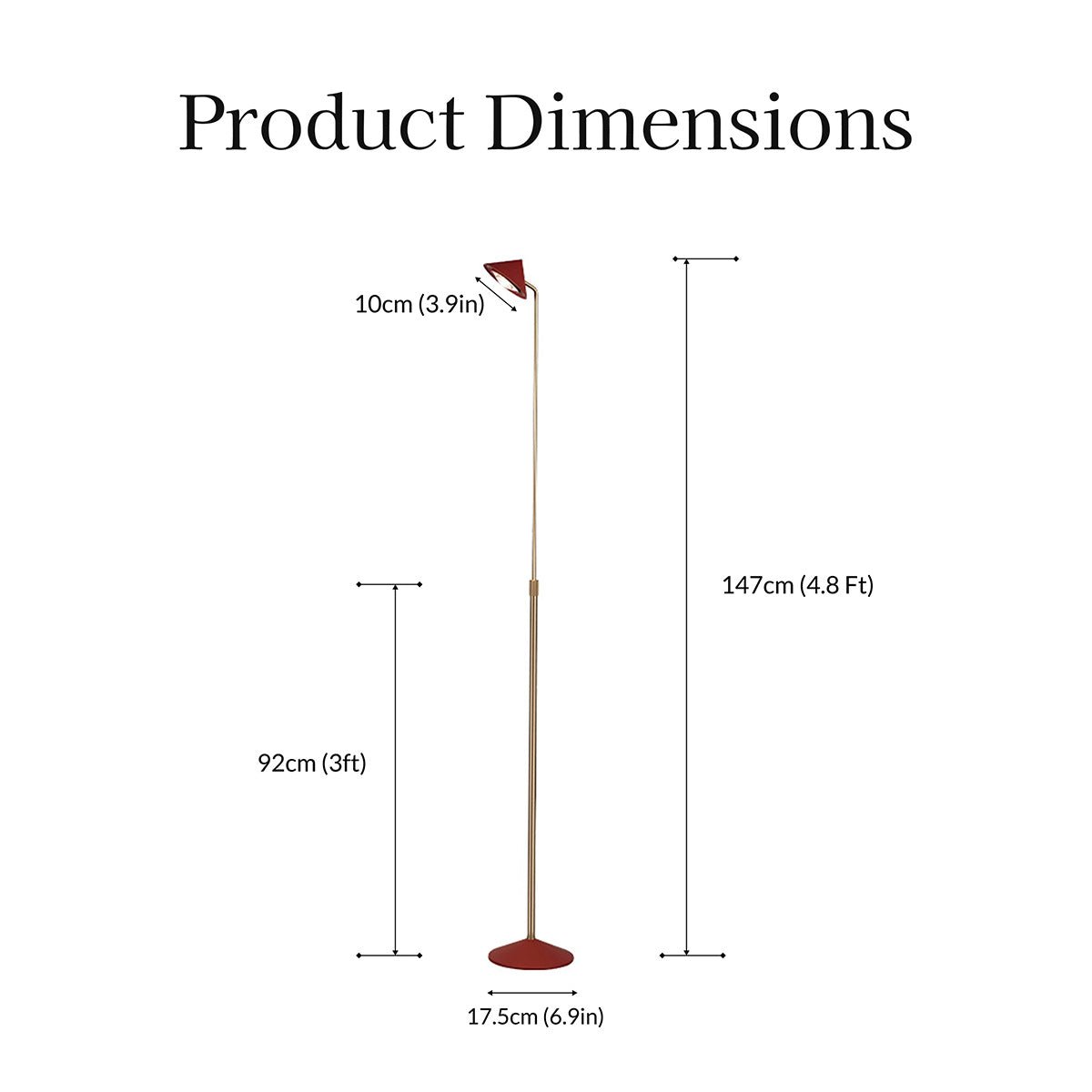 Ferrari Red Adjustable Little Red Riding Hood Floor Lamp – Dimmable LED Mood Light with Remote