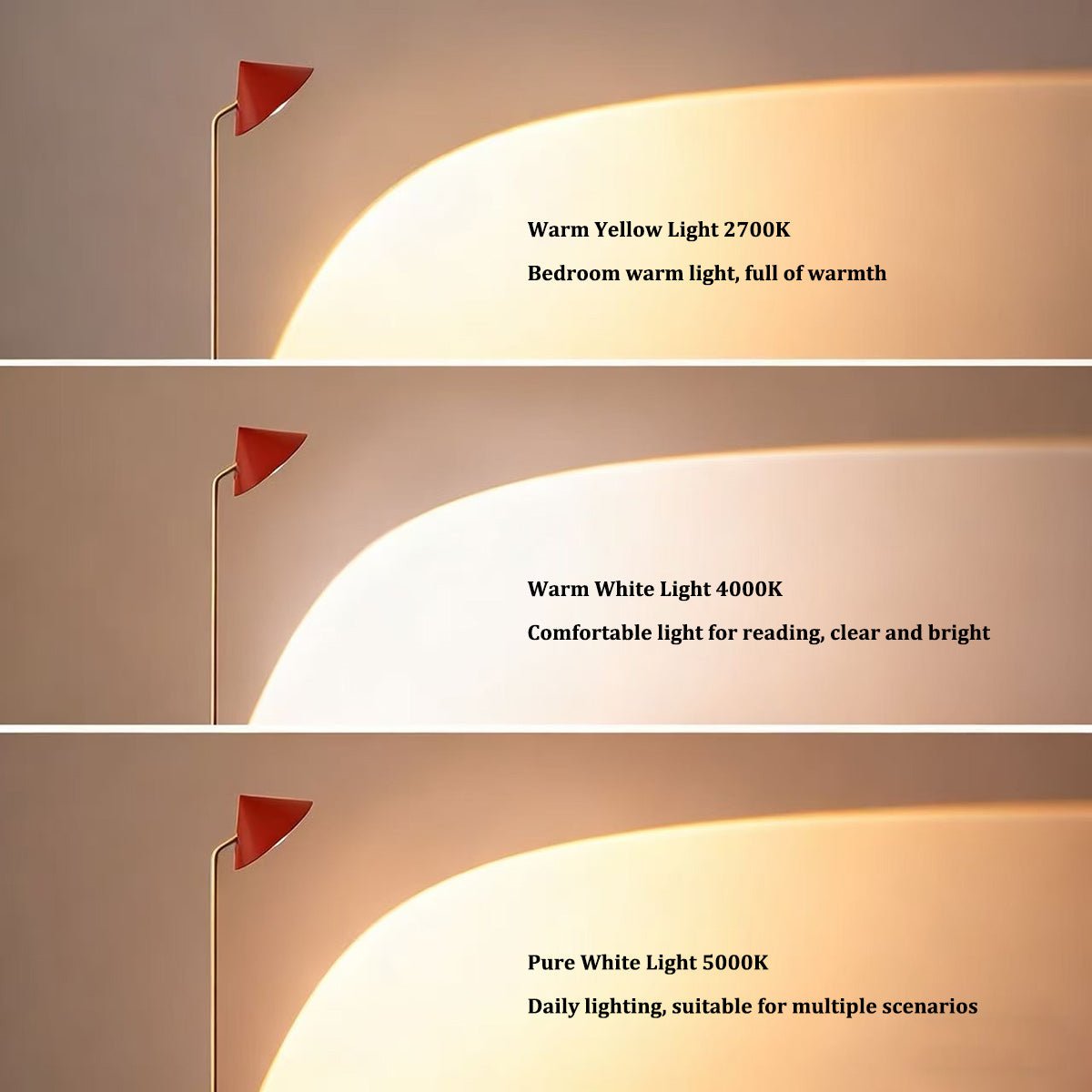 Ferrari Red Adjustable Little Red Riding Hood Floor Lamp – Dimmable LED Mood Light with Remote