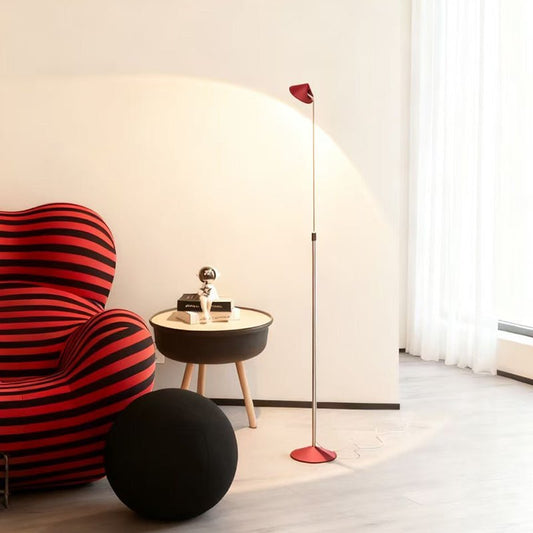 Ferrari Red Adjustable Little Red Riding Hood Floor Lamp – Dimmable LED Mood Light with Remote