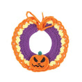 Load image into Gallery viewer, Halloween cat Costumes Halloween Witch Hat And Bib Scarf Set Pet Collar,Pumpkin Beret Hat
