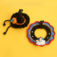 Load image into Gallery viewer, Halloween cat Costumes Halloween Witch Hat And Bib Scarf Set Pet Collar,Pumpkin Beret Hat
