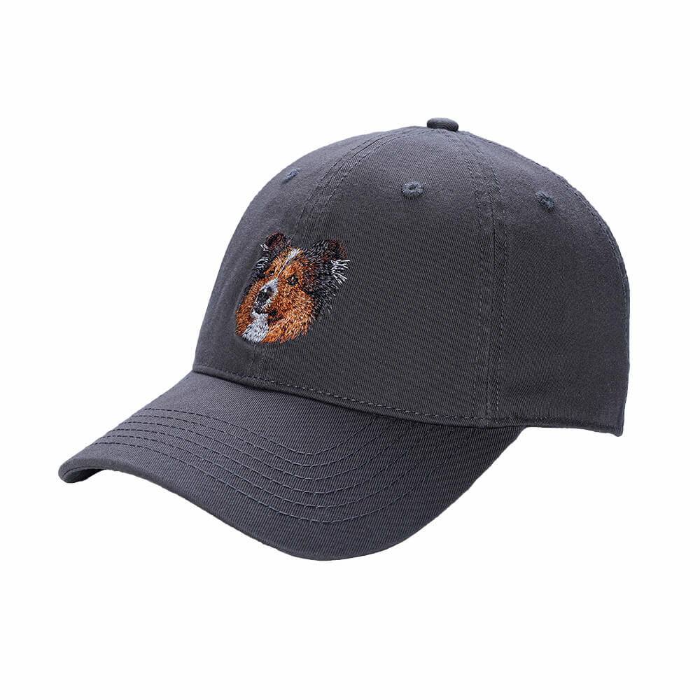 Custom Lifelike Dog Breed Embroidered Baseball Cap - 100% Premium Cotton Dad Hat