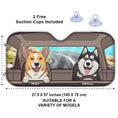 Load image into Gallery viewer, Personalized Cats or Dogs Auto Sunshade For Pet Lovers
